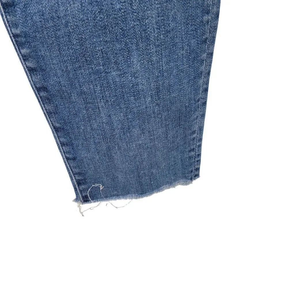 Mother The Stunner Ankle Fray Graffiti Girl Jeans 29 Medium Wash - Picture 8 of 14